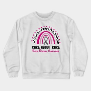 Care About Rare Disease Awareness Crewneck Sweatshirt